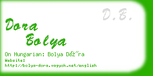 dora bolya business card